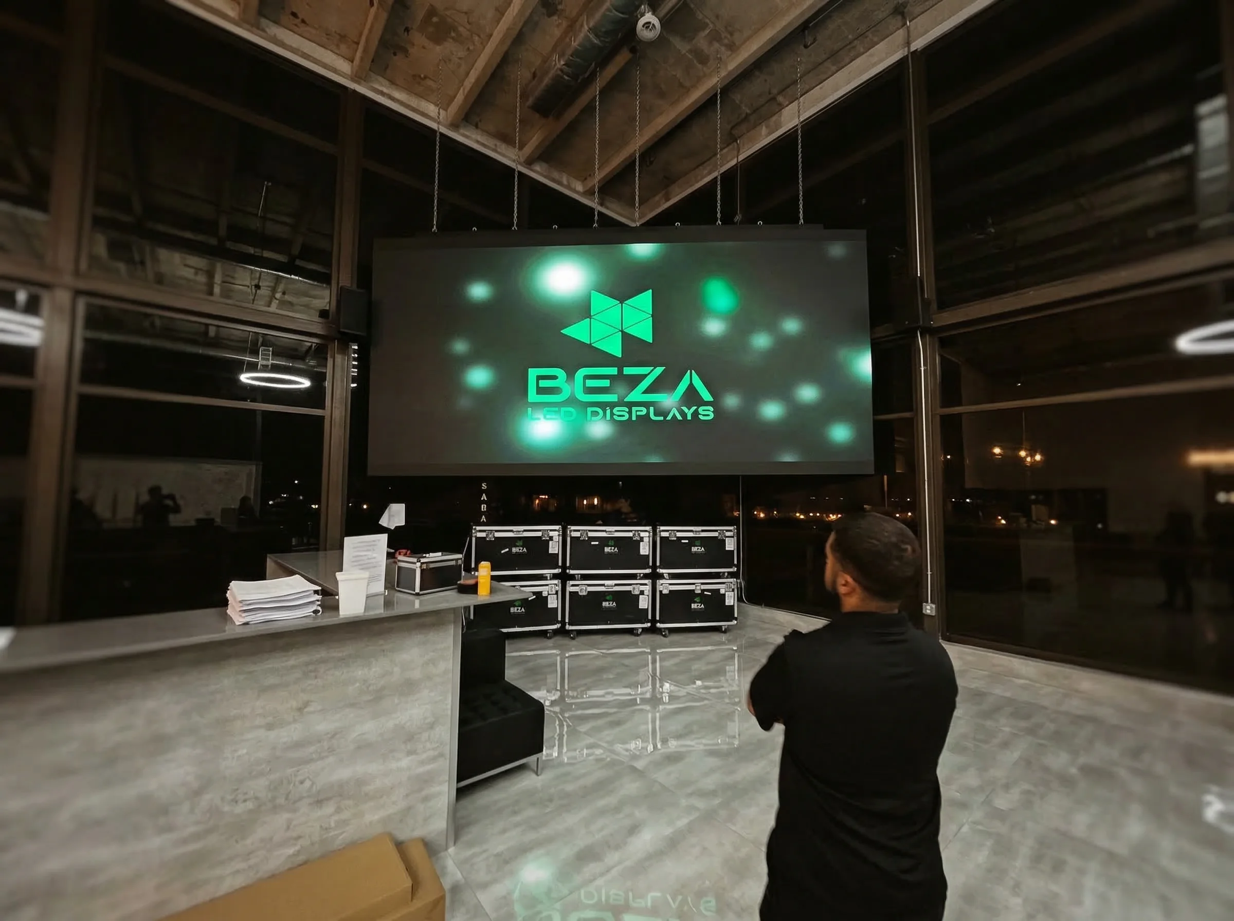 Restaurant — Suspended LED Display